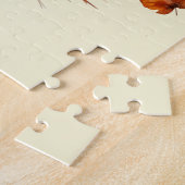 Schattigee Oranje Tabby Kitten in herfstbladeren Legpuzzel (Zijkant)