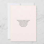 Schattigee Oranje vos met bloemenkroon Bedankkaart (Achterkant)