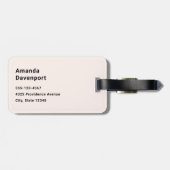 Schattigee Oranje vossen in de liefde Bagagelabel (Achterkant horizontaal)