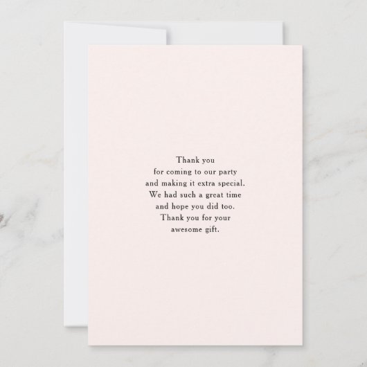 Schattigee Oranje vossen in de liefde Bedankkaart (Achterkant)