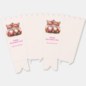 Schattigee Oranje vossen in de liefde Valentijnsda Bedankdoosjes (Ongevouwen)