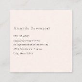 Schattigee Oranje vossen in de liefde Vierkante Visitekaartje (Achterkant)