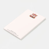 Schattigee Oranje vossen verliefd op adres Post-it® Notes (Schuin)