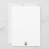 Schattigee Oranje Waterverf Dragonfly Girl's Birth Kaart (Achterkant)