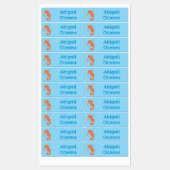 Schattigee oranje zeepaardbelletjes cartoon gepers labels (Vel)