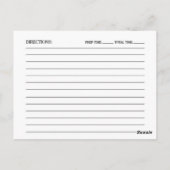 Schattigee Orchidee Keuken Gadgets Bruids Recept K Briefkaart (Achterkant)