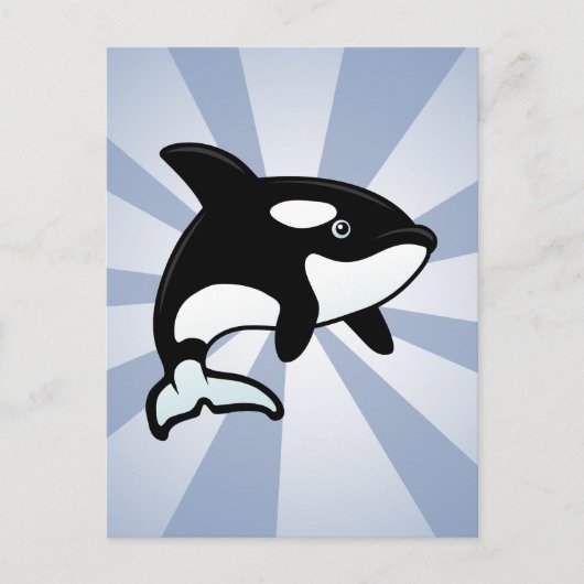 Schattigee orka / orka briefkaart (Voorkant)