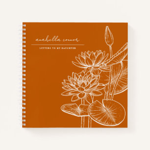 Schattigee Ornage Brieven aan Mijn Dochtergeheugen Notitieboek