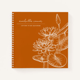 Schattigee Ornage Brieven aan Mijn Dochtergeheugen Notitieboek