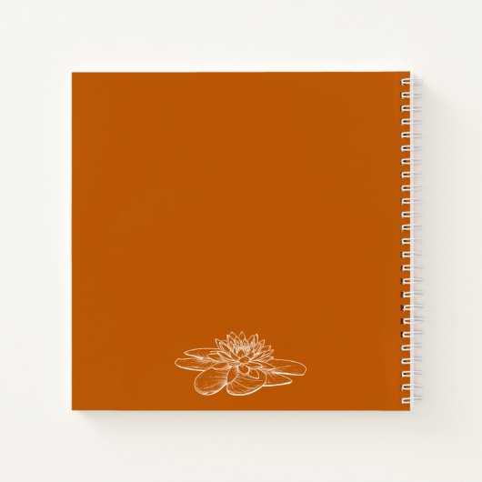 Schattigee Ornage Brieven aan Mijn Dochtergeheugen Notitieboek (Achterkant)