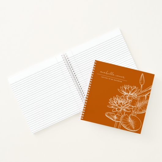 Schattigee Ornage Brieven aan Mijn Dochtergeheugen Notitieboek (Binnen)