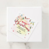 Schattigee ornamenten vakantie kerstfeestuitnodigi bedankjes labels (In situ)