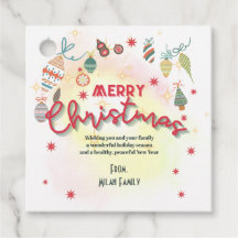 Schattigee ornamenten vakantie kerstfeestuitnodigi