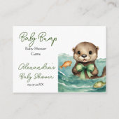 Schattigee Otter Baby Bump Game Raad mam's buik gr Informatiekaartje (Achterkant)