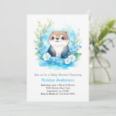 Schattigee otter betoverde grillige jongen Baby sh Kaart (Staand voorkant)