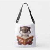 Schattigee Otter Book Lover Crossbody Tas (Voorkant)