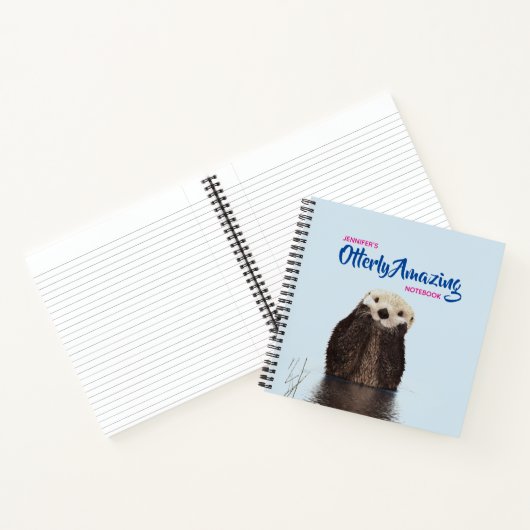 Schattigee otter foto Ottering Verbazingwekkende w Notitieboek (Binnen)
