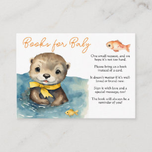 Schattigee Otter Genderneutrale Boeken voor Baby Informatiekaartje