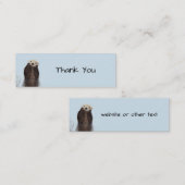 Schattigee Otter Gezicht Natuur Foto Mini Visitekaartje (Voorkant / Achterkant)