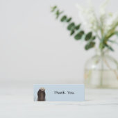 Schattigee Otter Gezicht Natuur Foto Mini Visitekaartje (Staand voorkant)