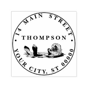 Schattigee  otter Zwemnaam Terugkeeradres Zelfinktende Stempel