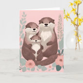 Schattigee otterfamilie kaart (Gele Bloem)