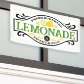 Schattigee oude Fashion limonade banner party (Buitenkant Gebouw)