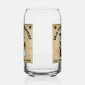 Schattigee oude stad creamery koe boerderij blikvorm glas (Links)