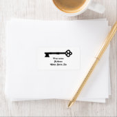 Schattigee ouderwetse antiek sleutel etiket (Insitu)