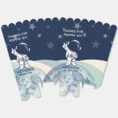 Schattigee Outer Space Astronaut Verjaardag Popcor Bedankdoosjes (Ongevouwen)