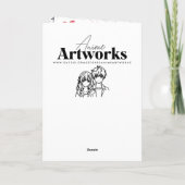 Schattigee paar anime gepersonaliseerde Valentijns Kaart (Achterkant)