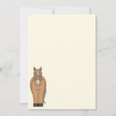 Schattigee Paard en Herfst Pompoenen Herfstverjaar Kaart (Achterkant)