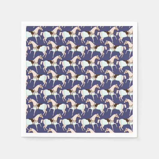 Schattigee paarden papieren servetten (Voorkant)