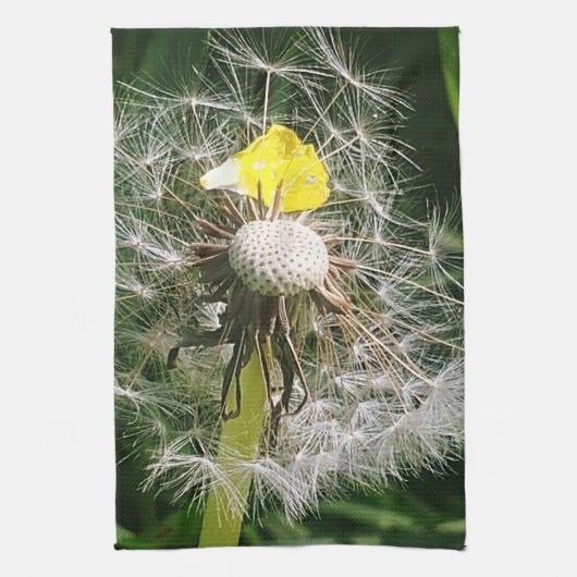 Schattigee paardenbloem theedoek (Verticaal)