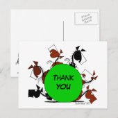 Schattigee paardenkudde Cartoon dank u Briefkaart (Voorkant / Achterkant)