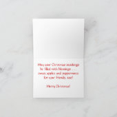 Schattigee Paardenliefhebber Westerne Kerst Feestdagen Kaart (Binnen)