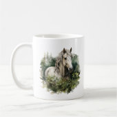 Schattigee paardenliefhebbers Monogram toevoegen Koffiemok (Links)