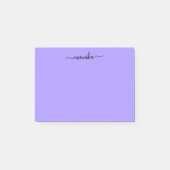 Schattigee Paarse aangepaste naam Post-it® Notes (Voorkant)