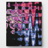  Schattigee Paarse, Asgrijs en Zwarte Waterverf Fotoplaat (Voorkant)