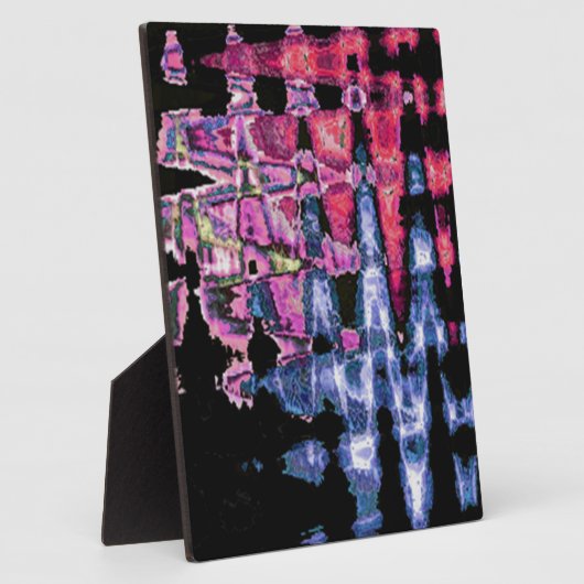 Schattigee Paarse, Asgrijs en Zwarte Waterverf Fotoplaat (Zijkant)