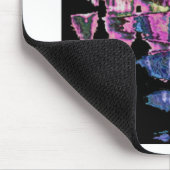 Schattigee Paarse, Asgrijs en Zwarte Waterverf Muismat (Hoek)