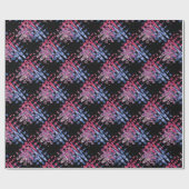  Schattigee Paarse Asgrijs en Zwarte Waterverven Cadeaupapier (Vlak)