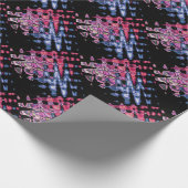  Schattigee Paarse Asgrijs en Zwarte Waterverven Cadeaupapier (Hoek)