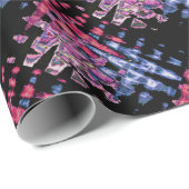  Schattigee Paarse Asgrijs en Zwarte Waterverven Cadeaupapier (Rol Hoek)