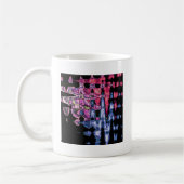  Schattigee Paarse Asgrijs en Zwarte Waterverven Koffiemok (Links)