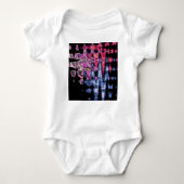  Schattigee Paarse Asgrijs en Zwarte Waterverven Romper (Voorkant)