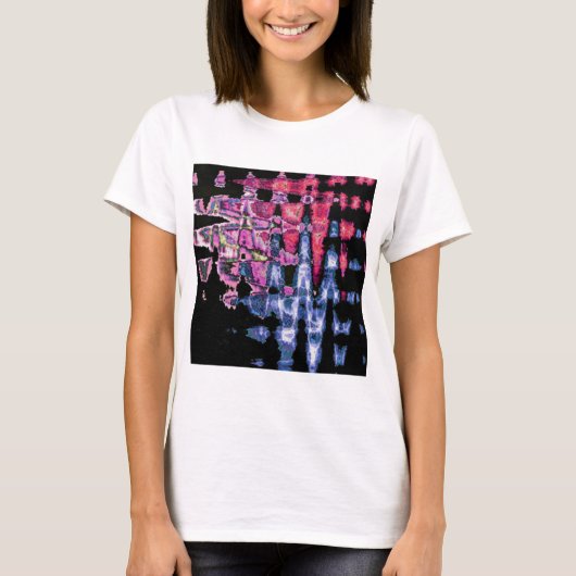  Schattigee Paarse Asgrijs en Zwarte Waterverven T-shirt (Voorkant)