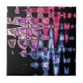  Schattigee Paarse Asgrijs en Zwarte Waterverven Tegeltje (Voorkant)