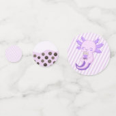 Schattigee Paarse Axolotl Boba Tea Kids Verjaardag Confetti (Voorkanten)