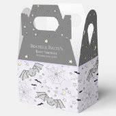 Schattigee Paarse Baby Bats Halloween Bedankdoosjes (Geopend)